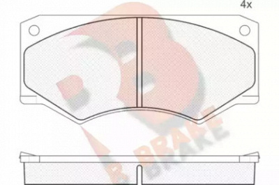 R BRAKE rb0279 -  Комплект тормозных колодок, дисковый тормоз